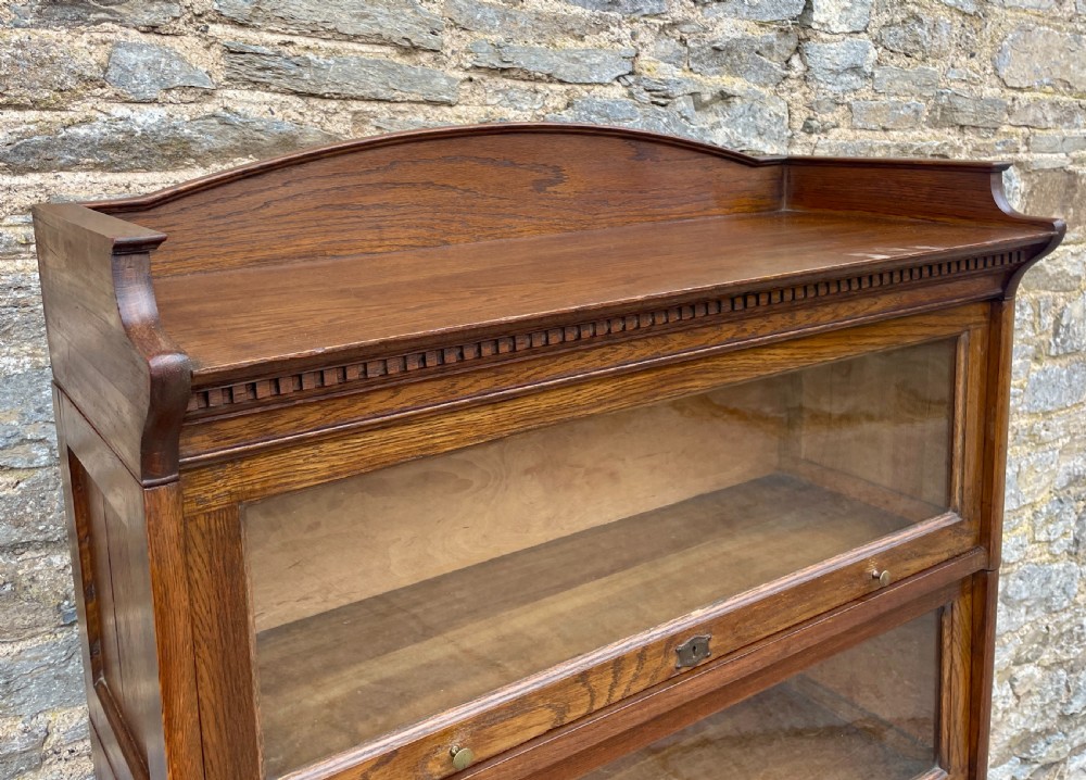 Antique Oak Lebus Stacking Bookcase View VII
