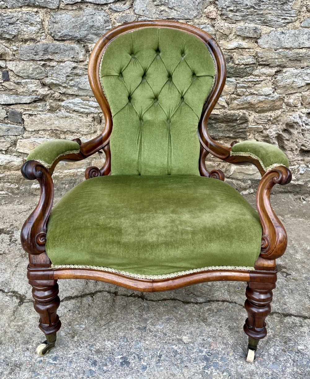 Victorian Rosewood Framed Armchair View III