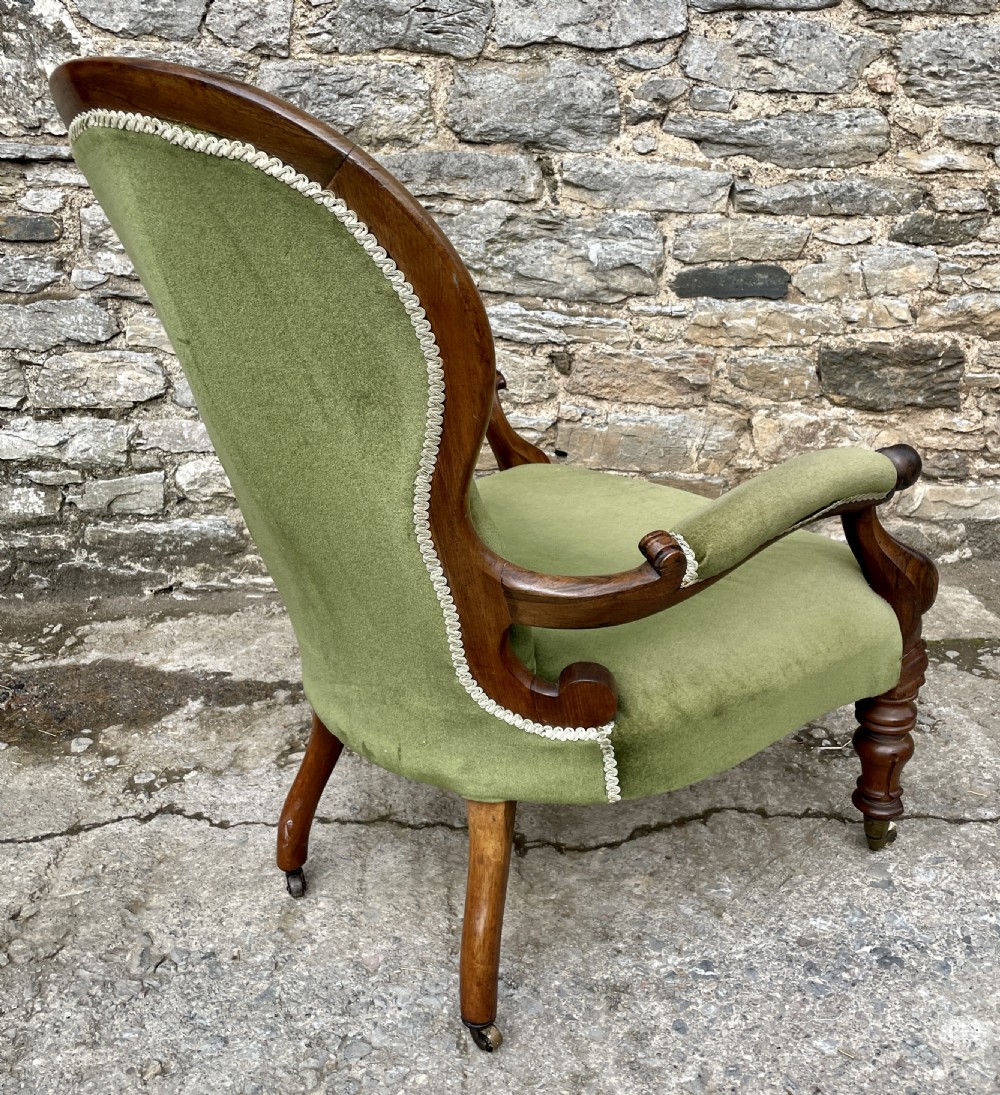 Victorian Rosewood Framed Armchair View IX