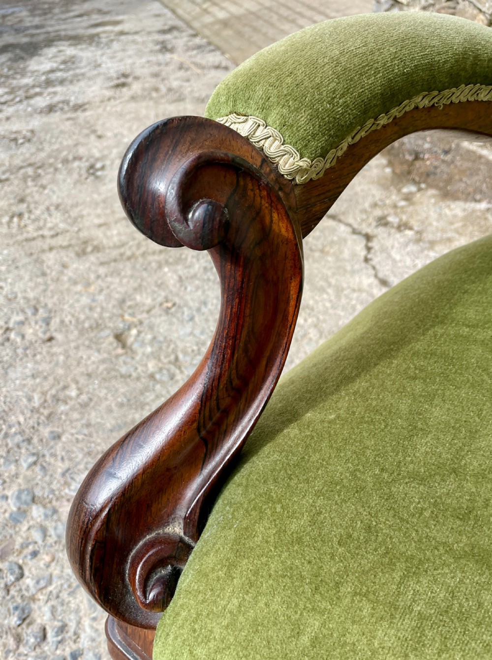 Victorian Rosewood Framed Armchair View XII