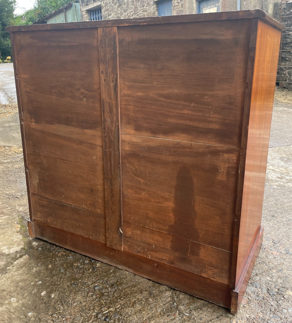 Victorian Flame Mahogany Chest of Drawers View XIV