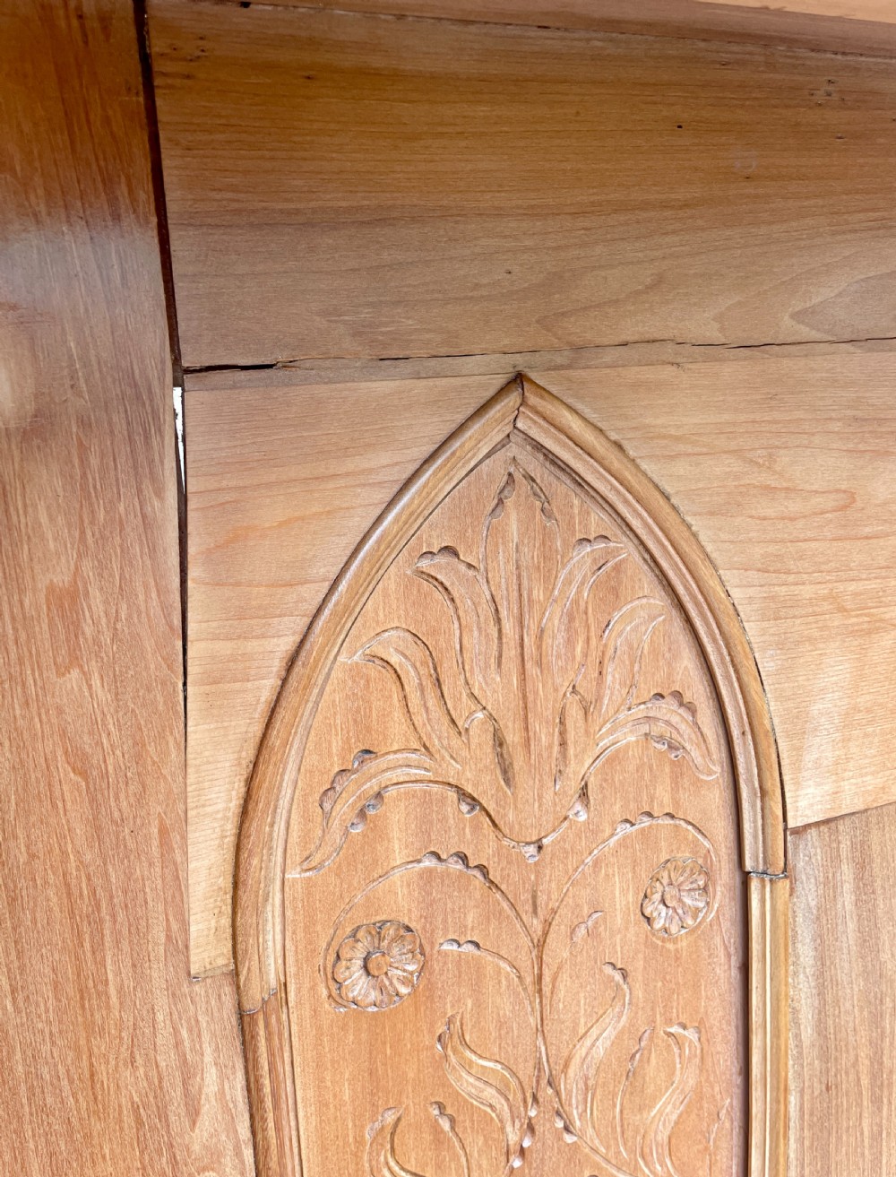Antique Pine Box Settle View XII