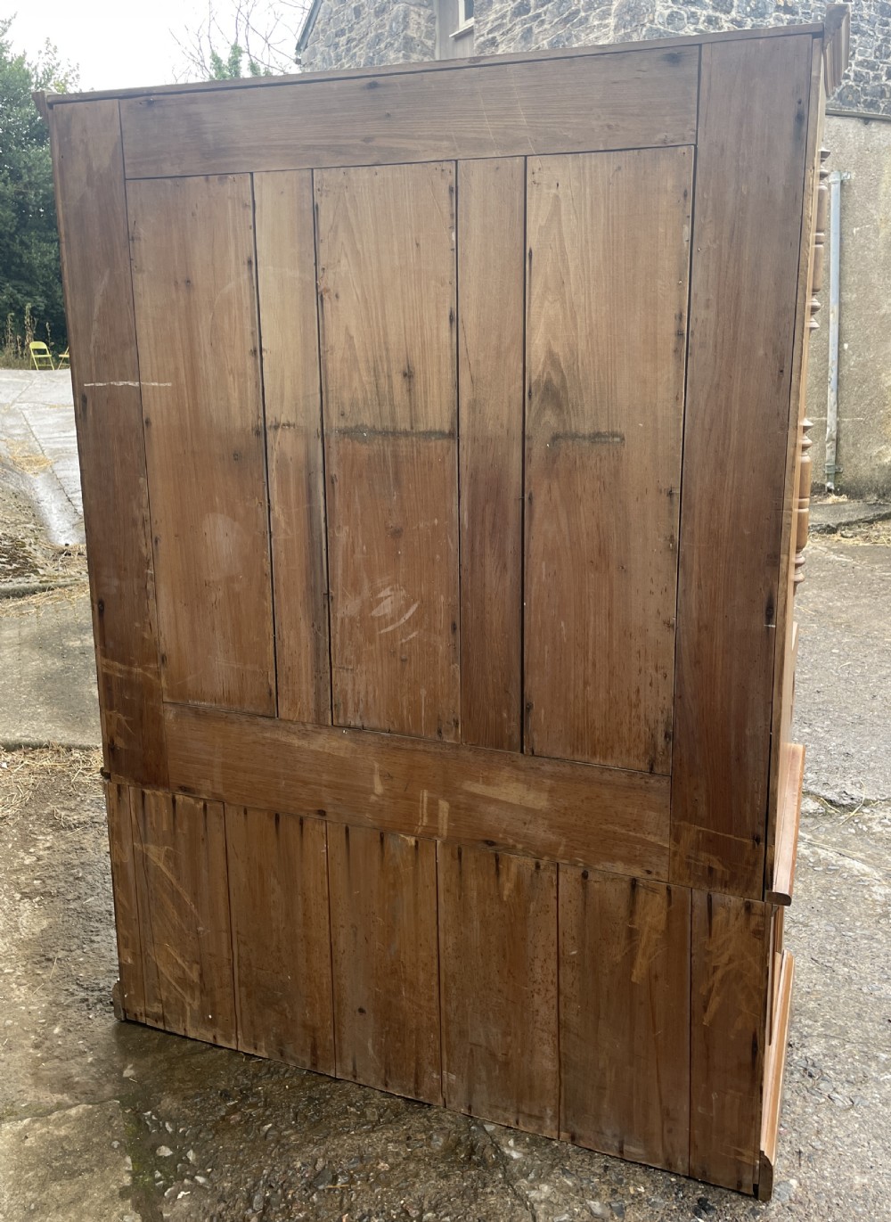 Antique Pine Box Settle View XIV