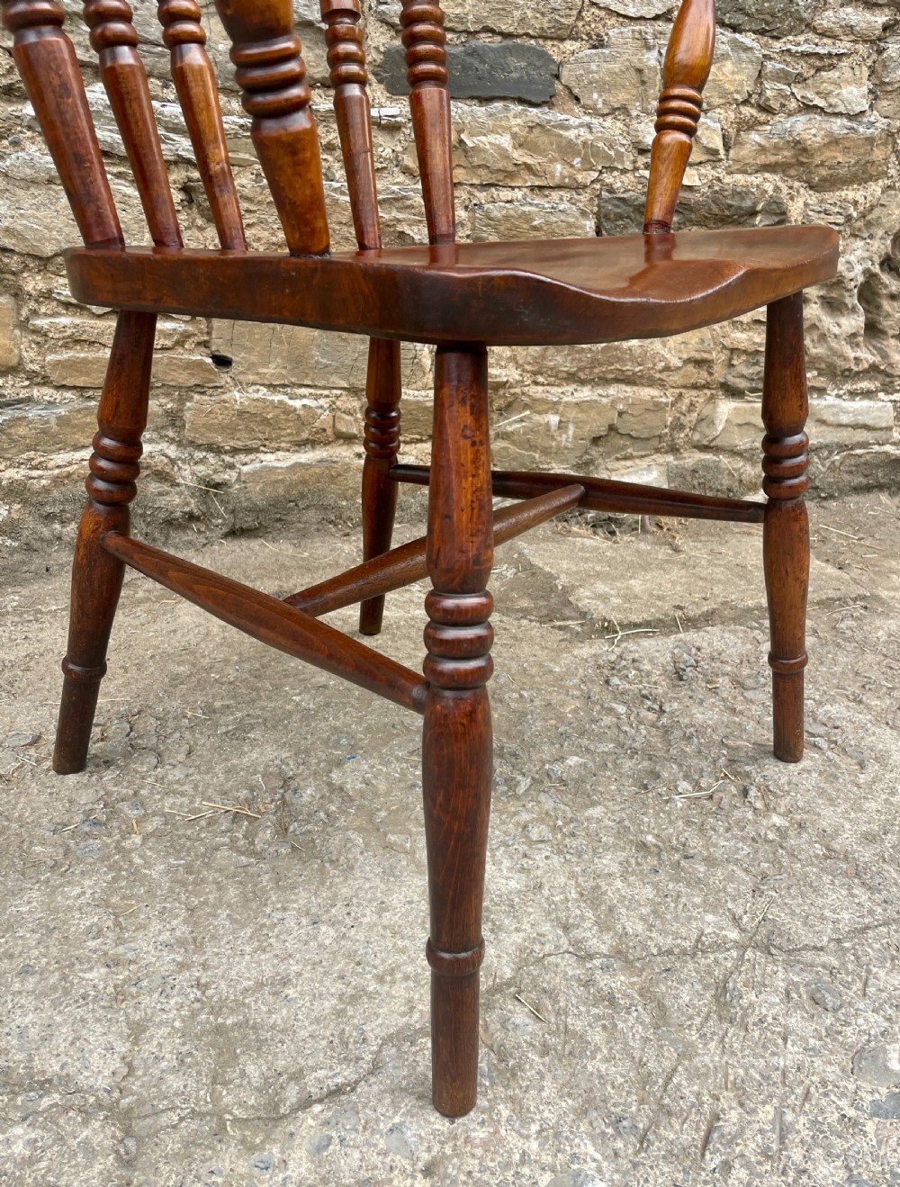 Antique Stick Back Windsor Farmhouse Chair View XII