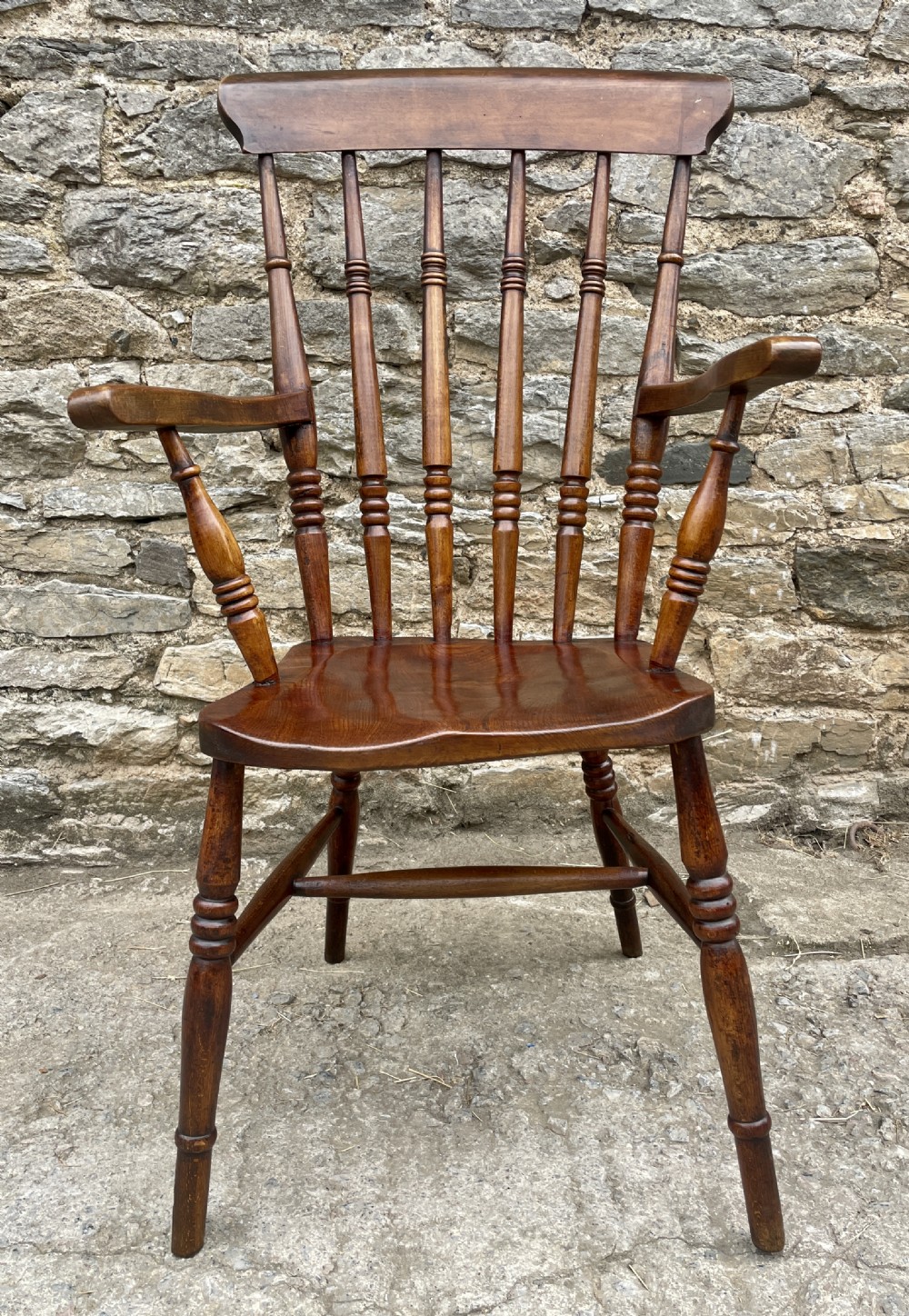 Antique Stick Back Windsor Farmhouse Chair View XIII