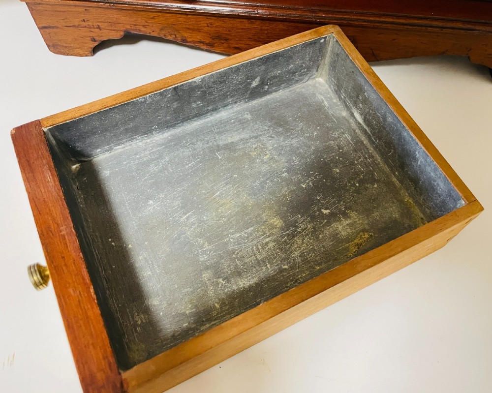 Antique Burr Walnut Table Cabinet View XI