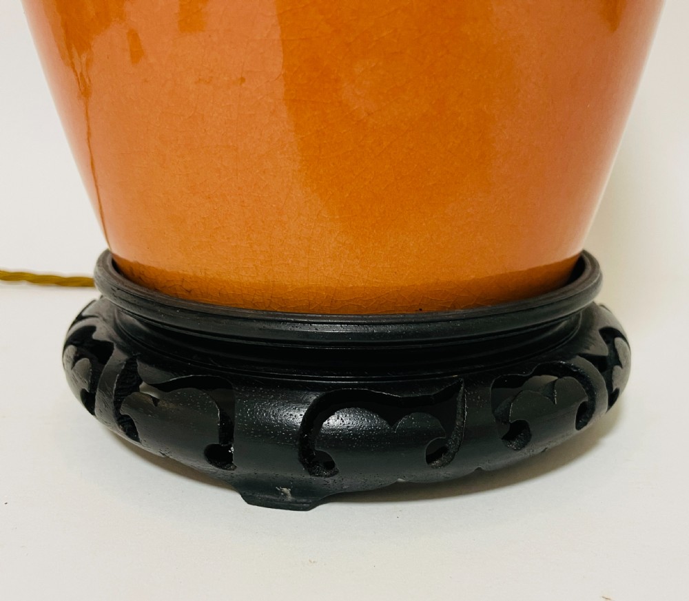 Ceramic Chinese Ginger Jar Style Table Lamp View II