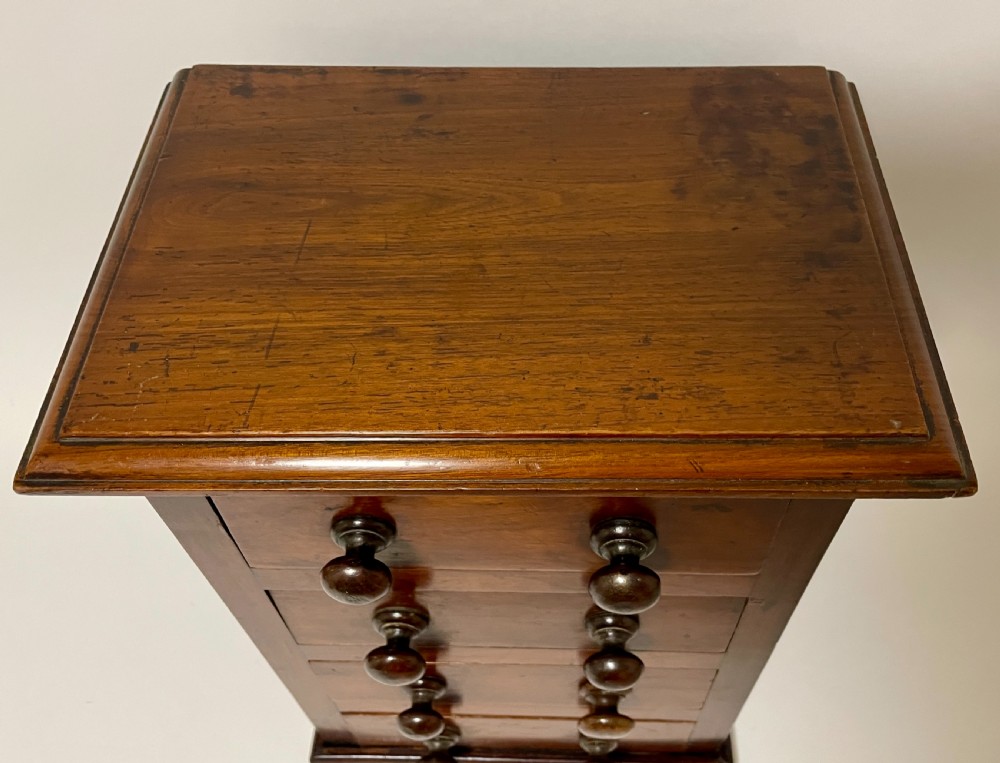 Victorian Miniature Mahogany Chest of Drawers View III