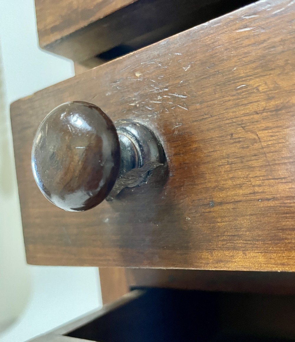 Victorian Miniature Mahogany Chest of Drawers View XV