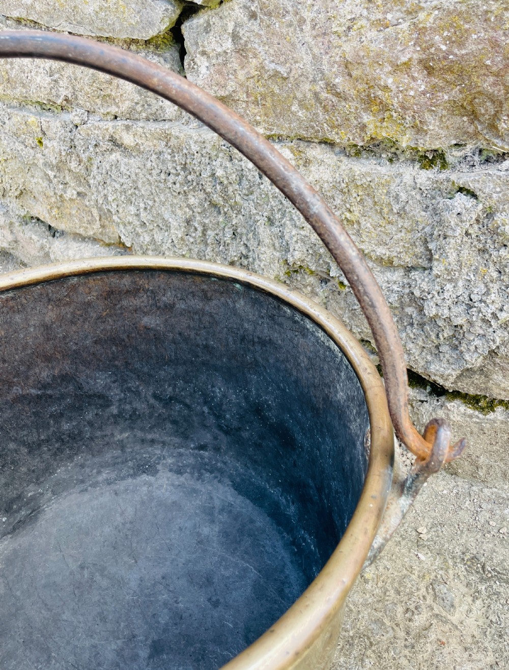 Large Antique Brass Cauldron View IV