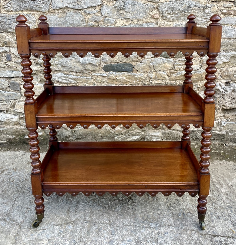 Victorian Mahogany Bobbin Turned Buffet