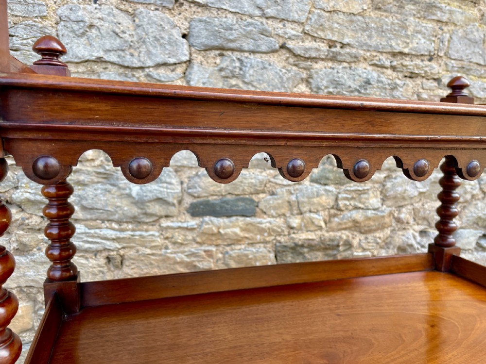 Victorian Mahogany Bobbin Turned Buffet View VIII