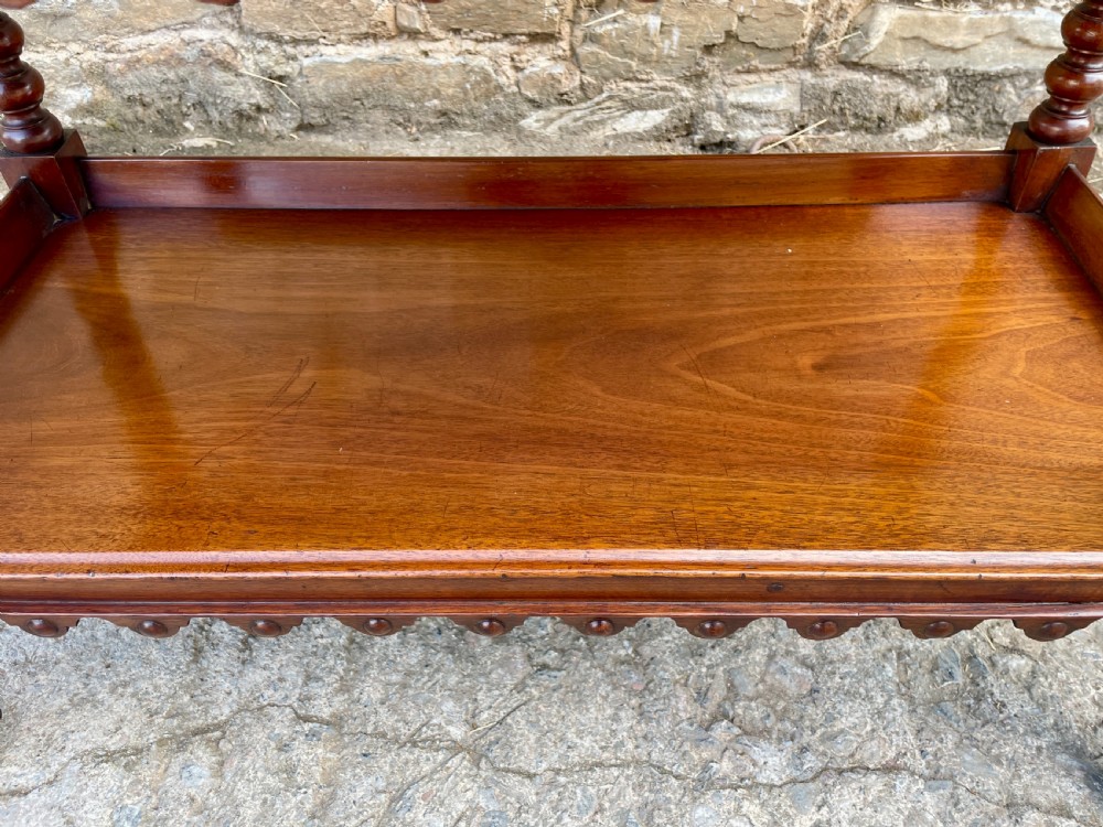 Victorian Mahogany Bobbin Turned Buffet View X