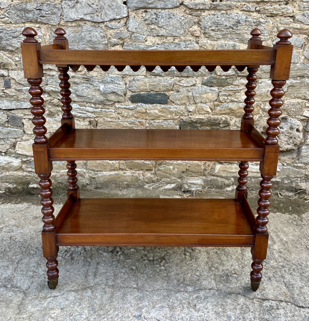Victorian Mahogany Bobbin Turned Buffet View XIII