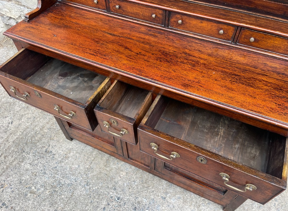 18th Century Style Welsh Oak Canopy Dresser View XIV