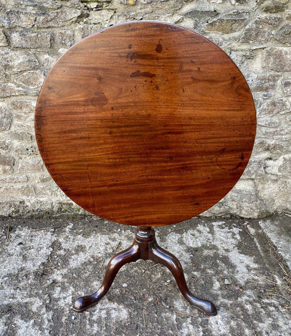 Georgian Mahogany Tilt Top Occasional Table