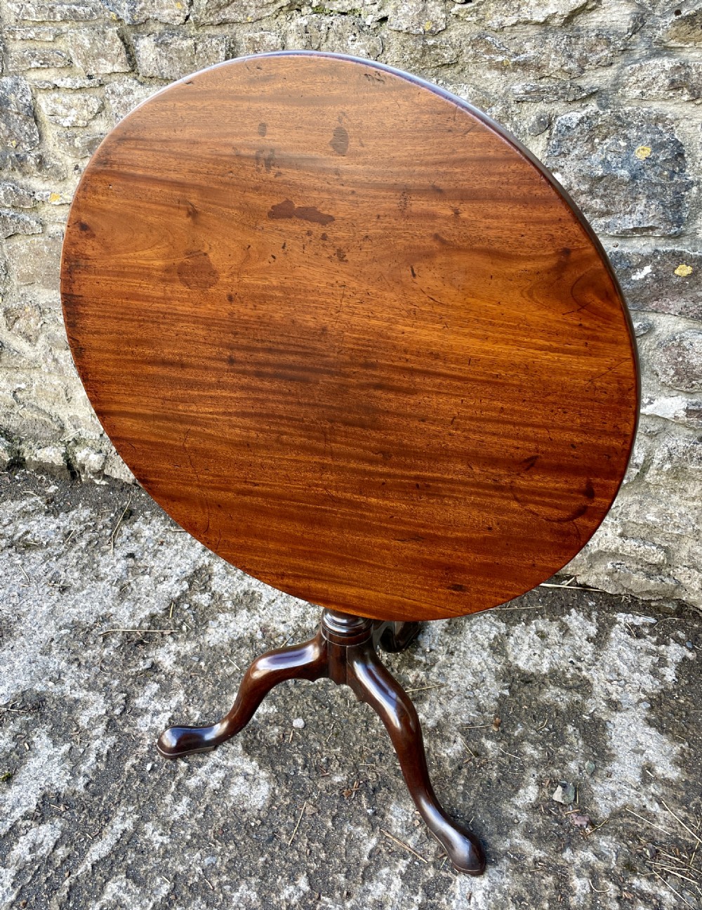 Georgian Mahogany Tilt Top Occasional Table View II