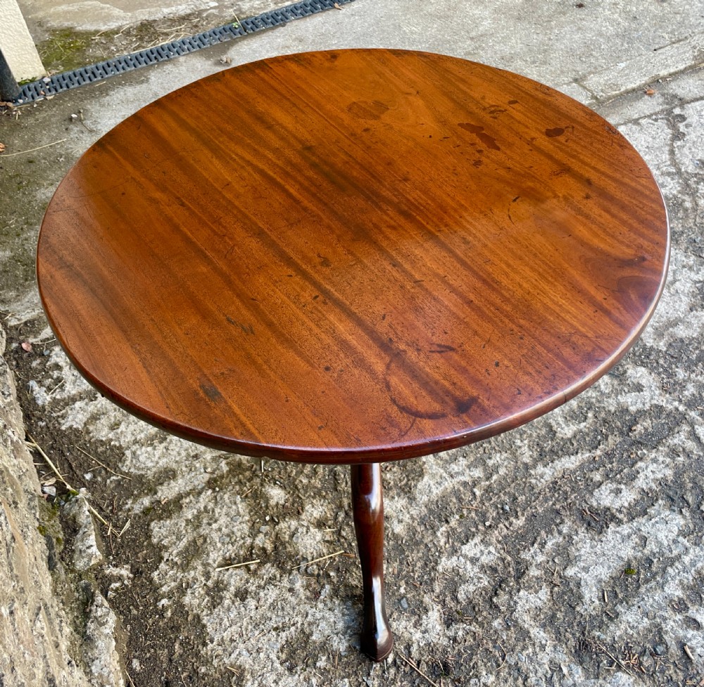 Georgian Mahogany Tilt Top Occasional Table View VII