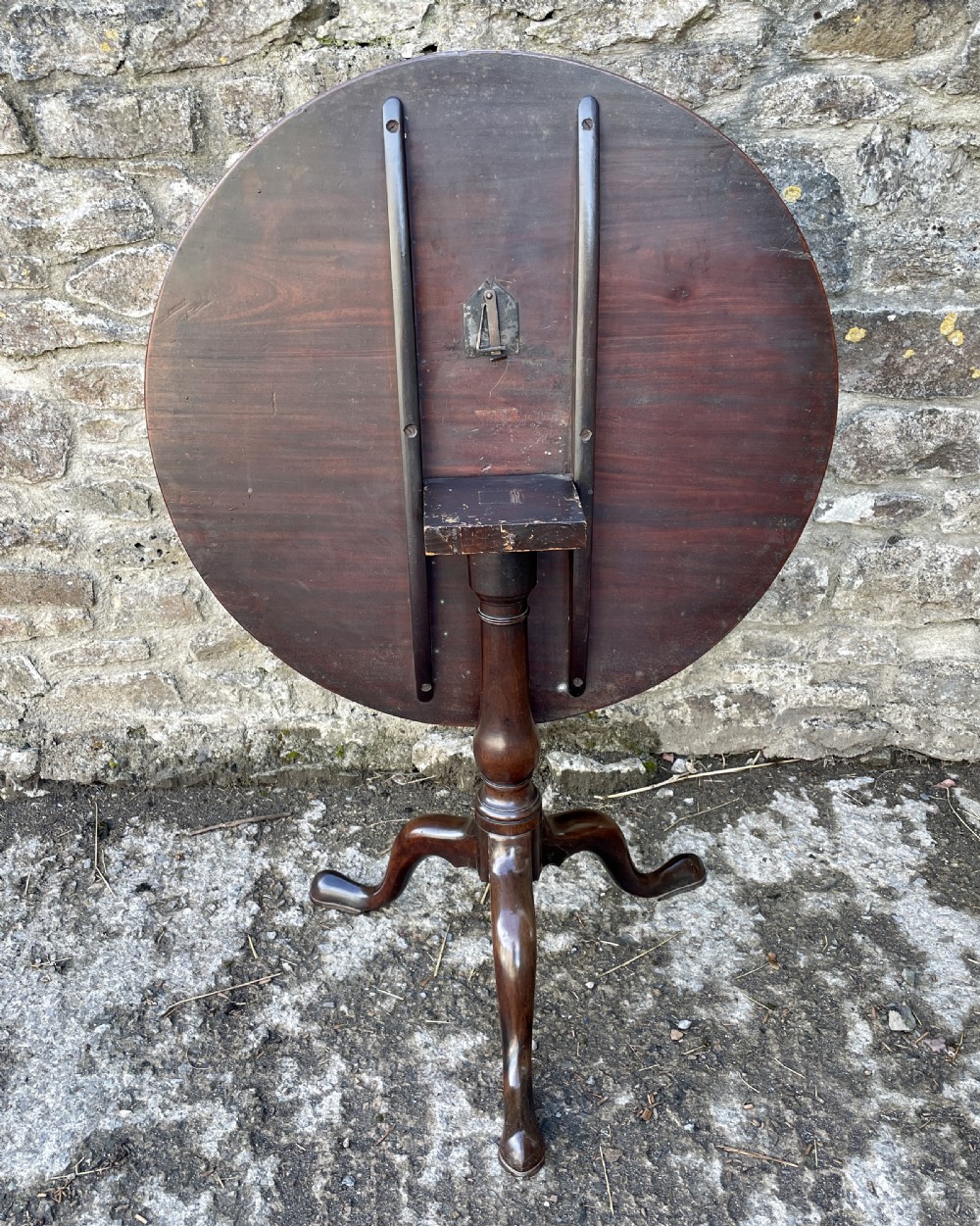 Georgian Mahogany Tilt Top Occasional Table View XII