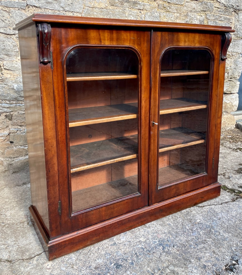 Victorian Mahogany Glazed Bookcase View XI