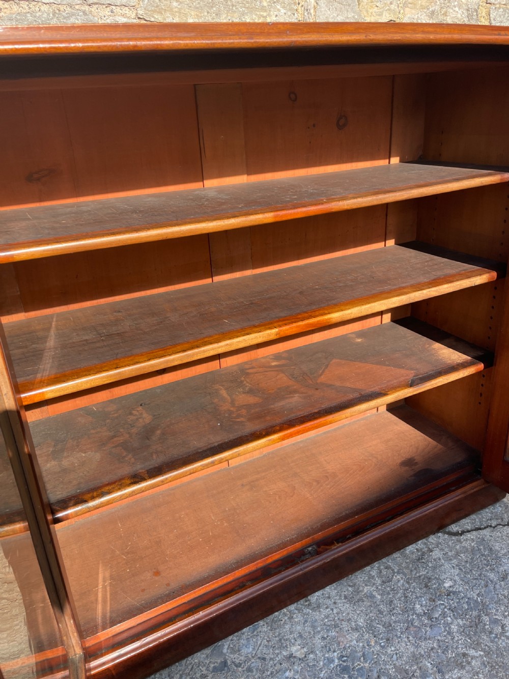 Victorian Mahogany Glazed Bookcase View XII