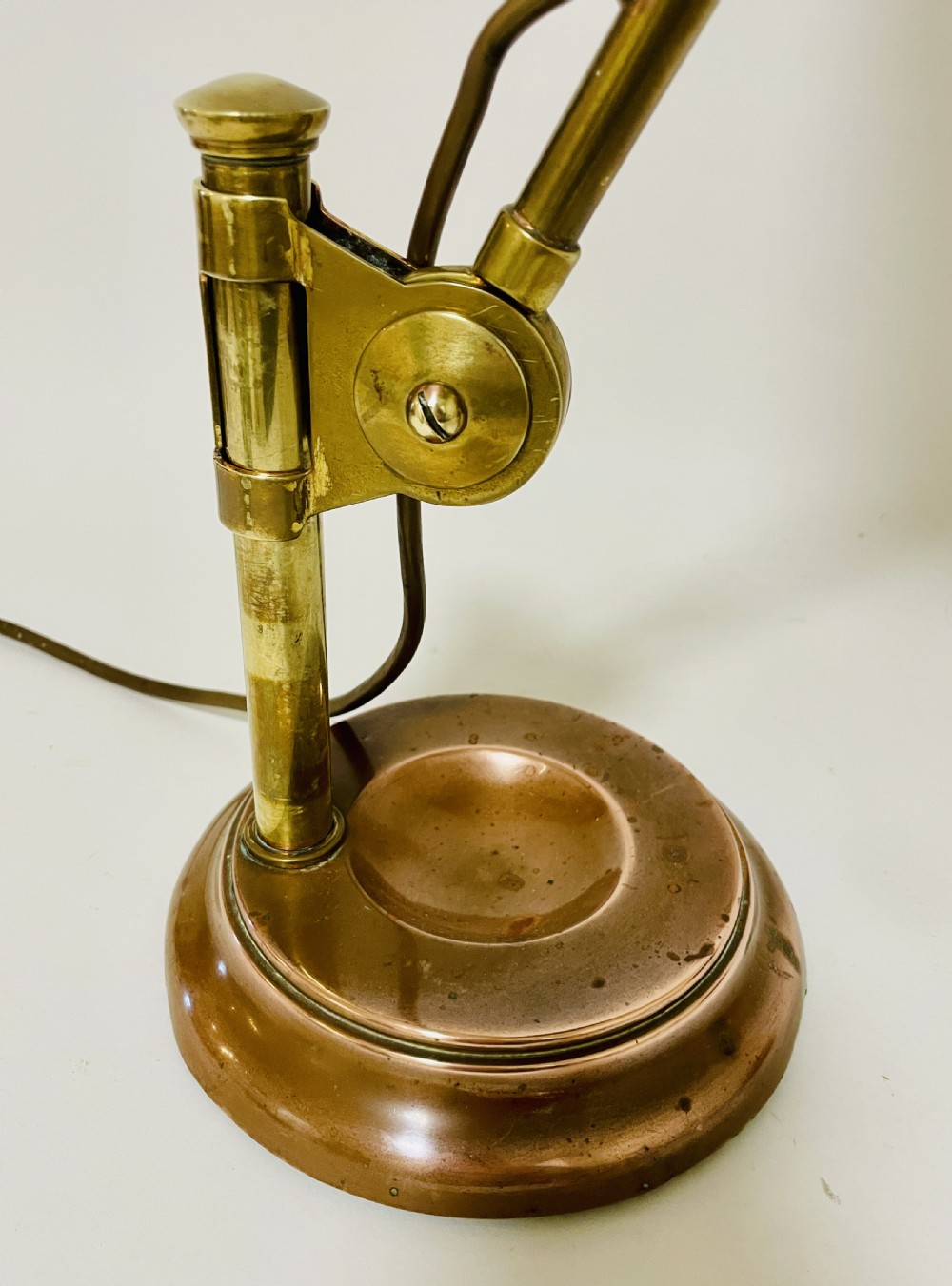 Antique Brass Banker's Lamp View XII