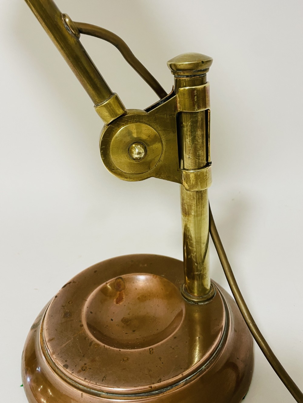 Antique Brass Banker's Lamp View VI