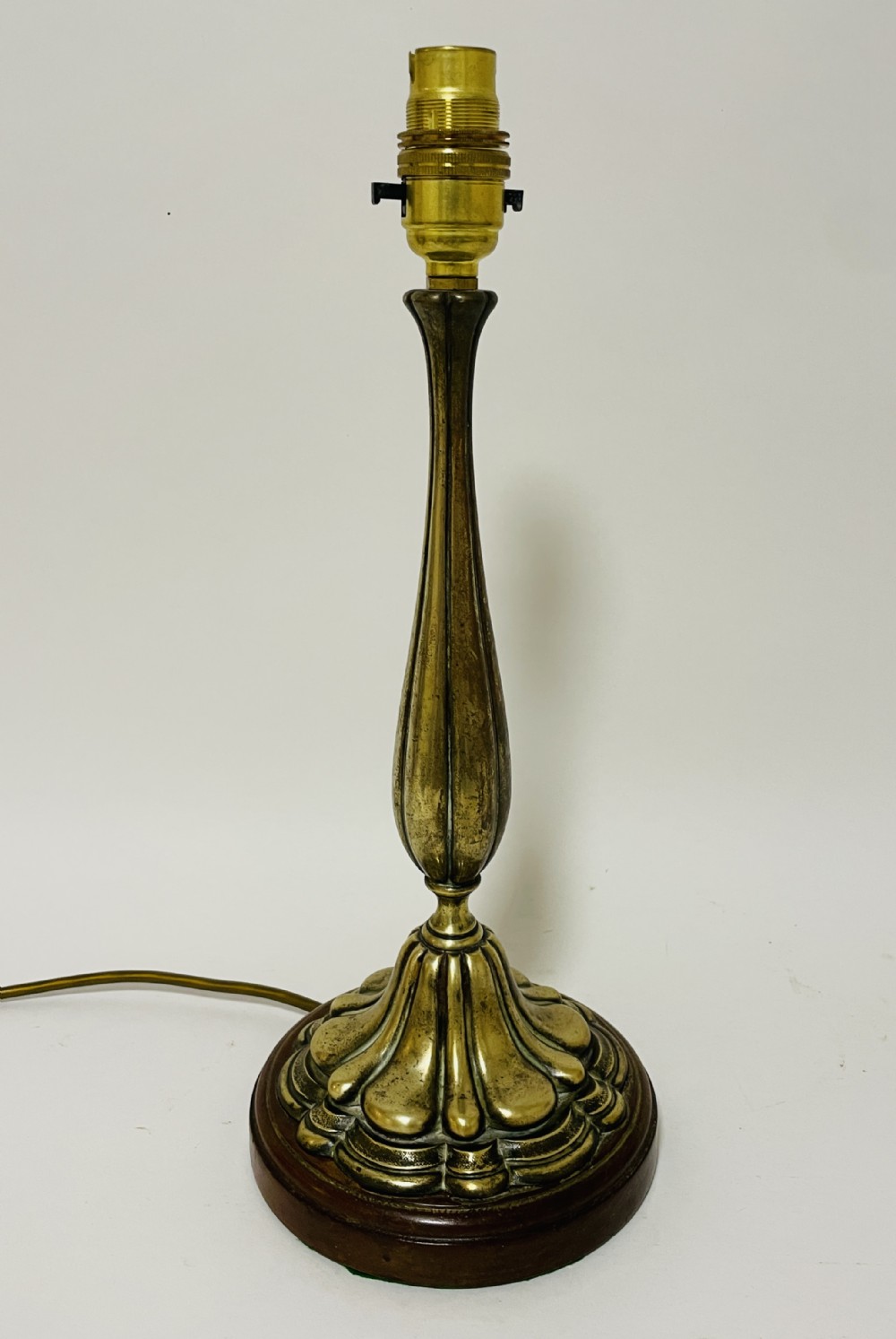 Antique Art Nouveau Style Brass Table Lamp
