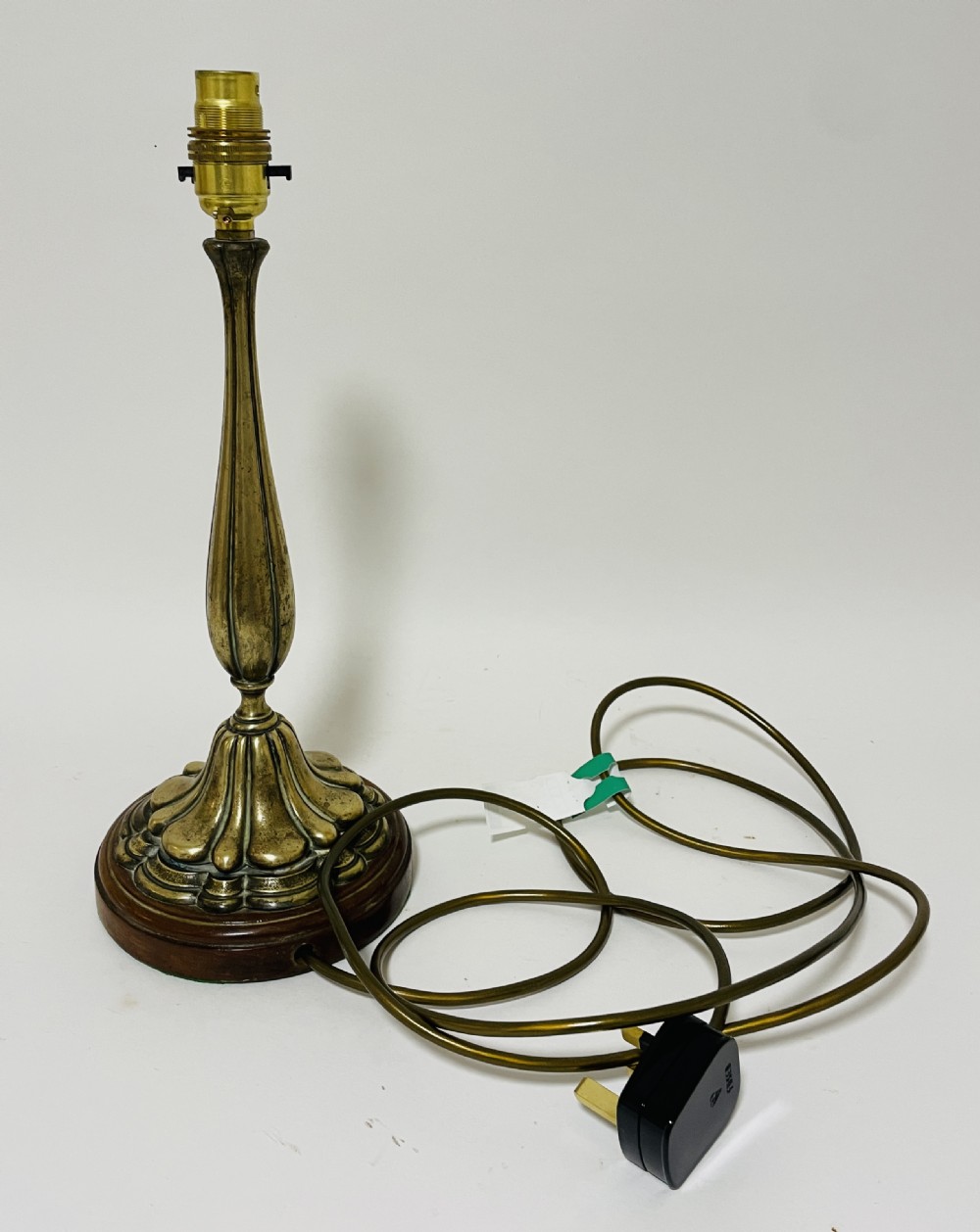 Antique Art Nouveau Style Brass Table Lamp View VIII