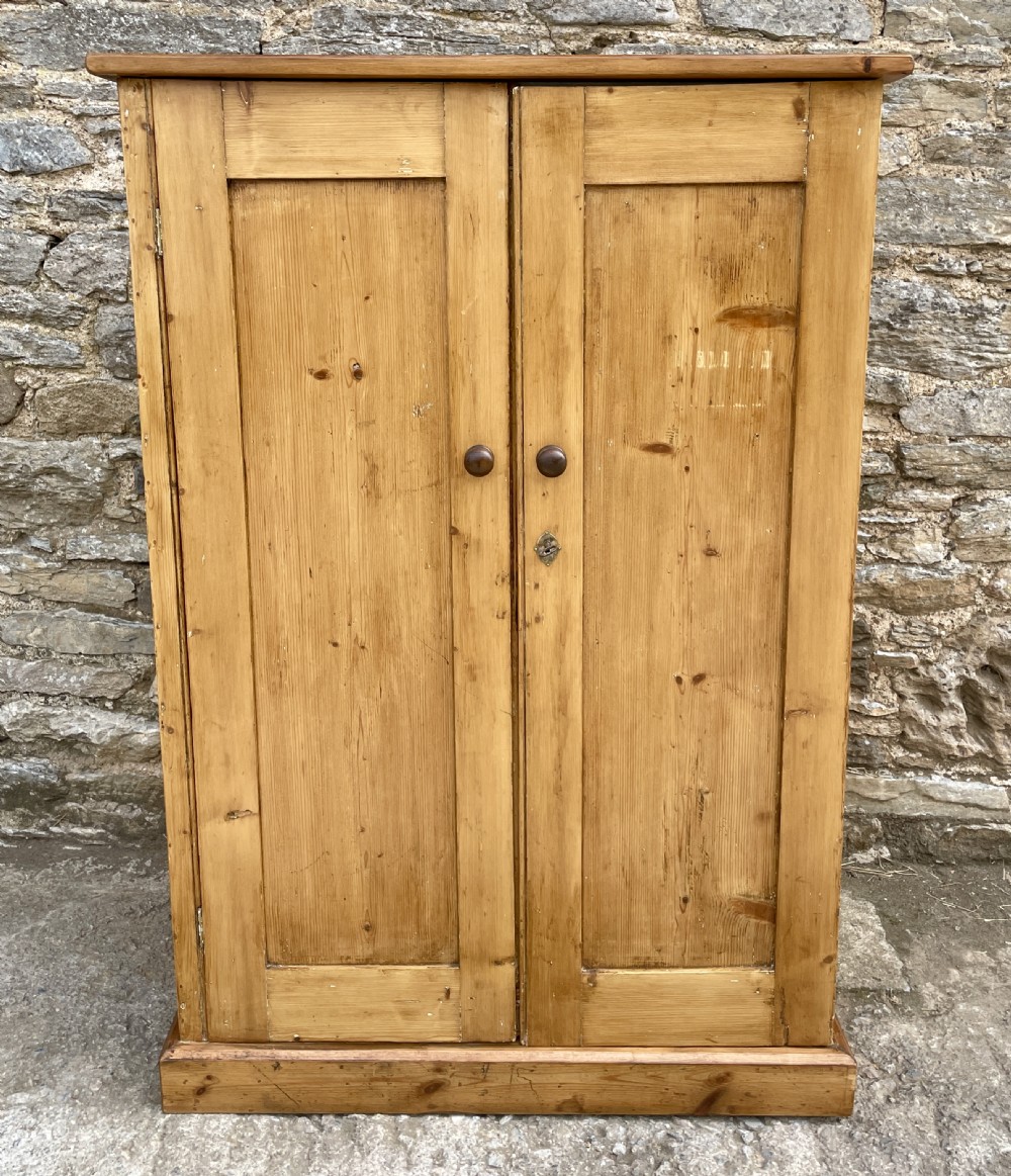 Antique Stripped Pine Cupboard