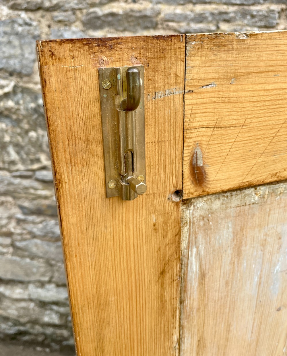 Antique Stripped Pine Cupboard View II