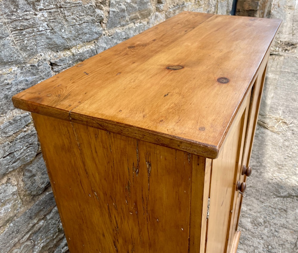 Antique Stripped Pine Cupboard View IX