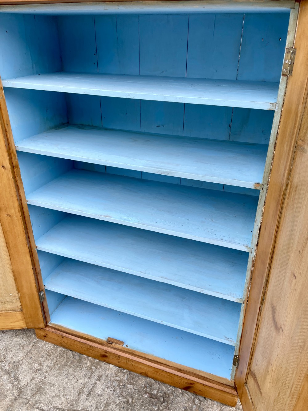 Antique Stripped Pine Cupboard View XIII