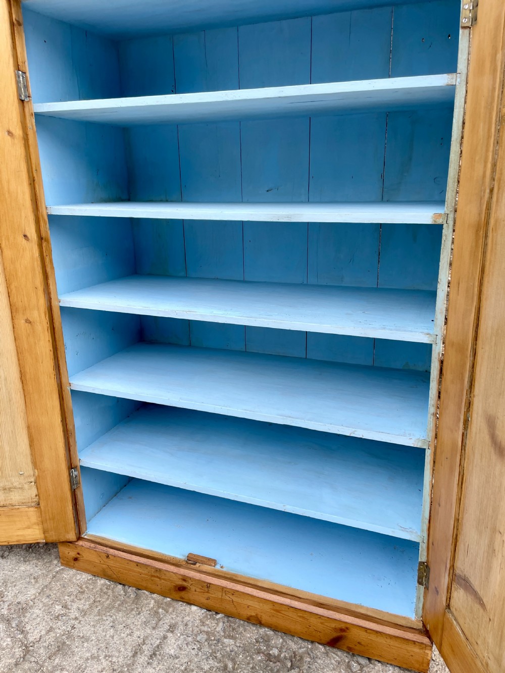 Antique Stripped Pine Cupboard View XIV