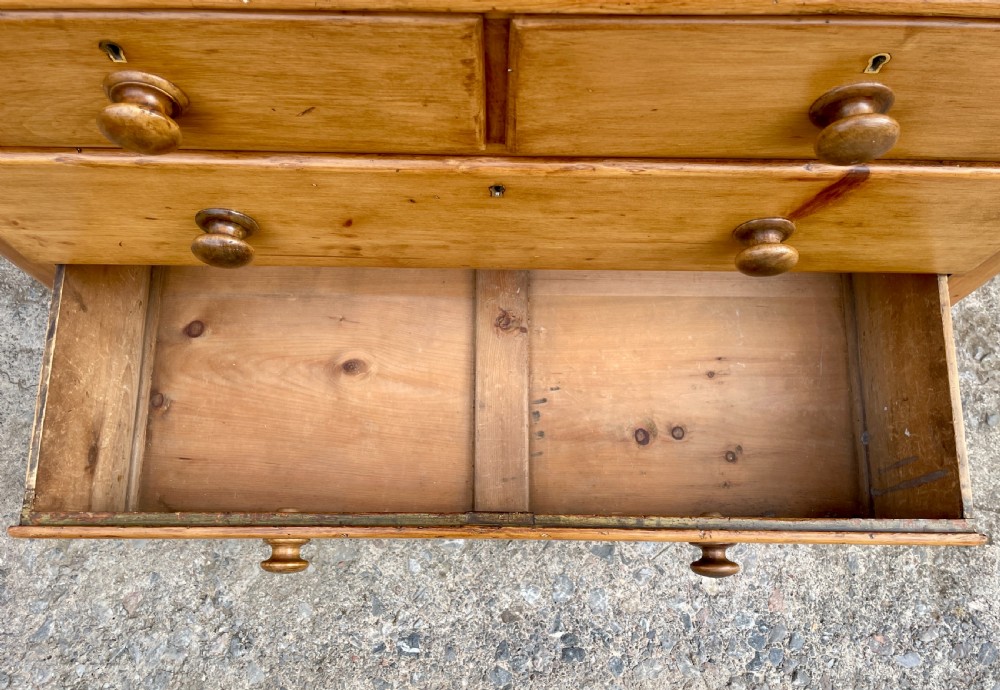 Antique Stripped Pine Chest of Drawers View IV