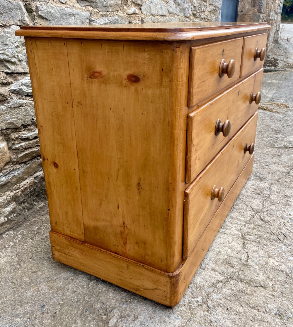 Antique Stripped Pine Chest of Drawers View VI