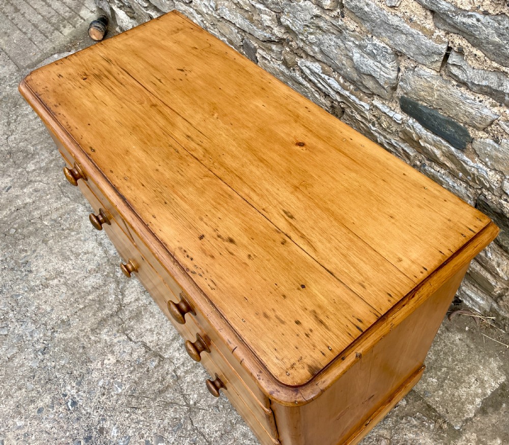 Antique Stripped Pine Chest of Drawers View VII
