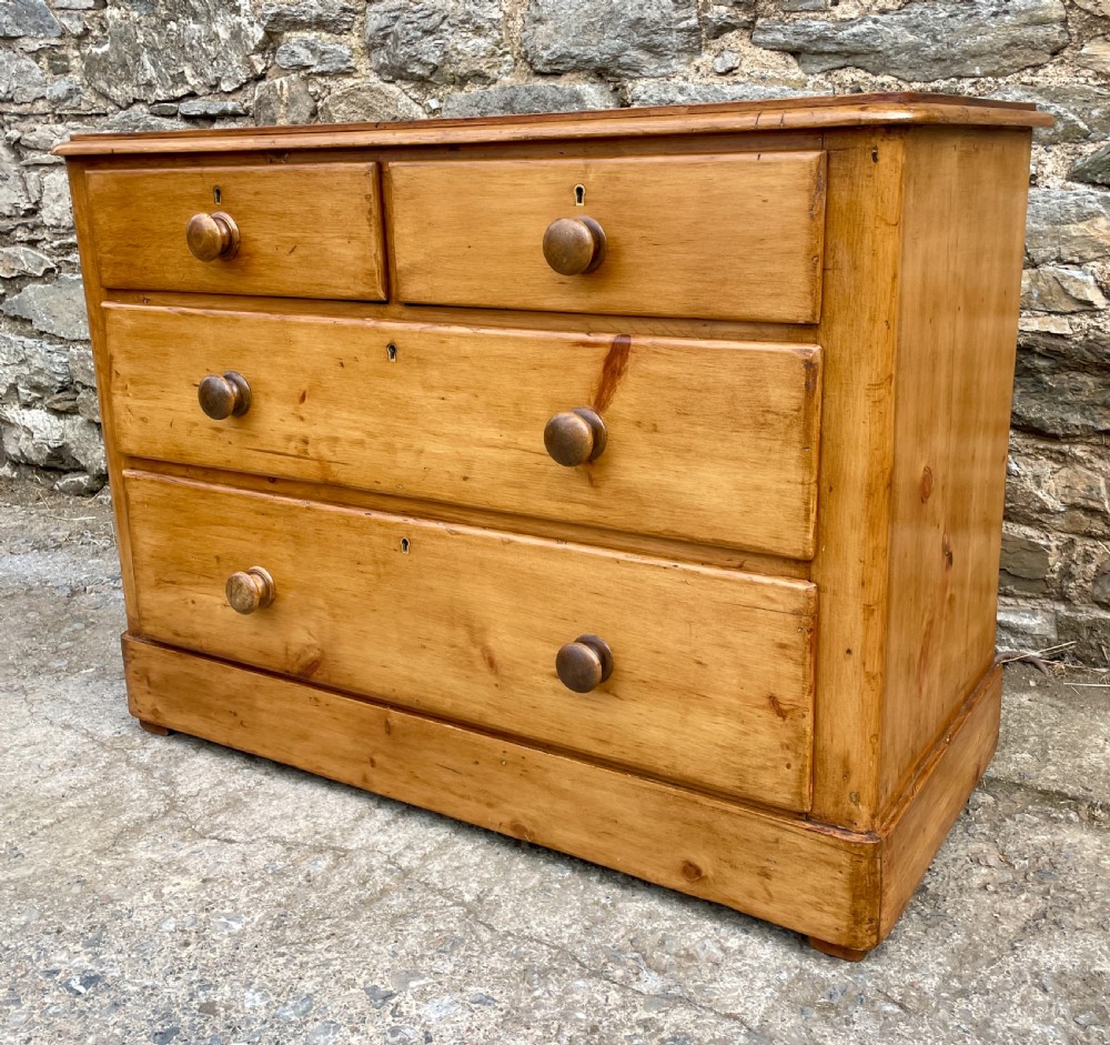 Antique Stripped Pine Chest of Drawers View VIII