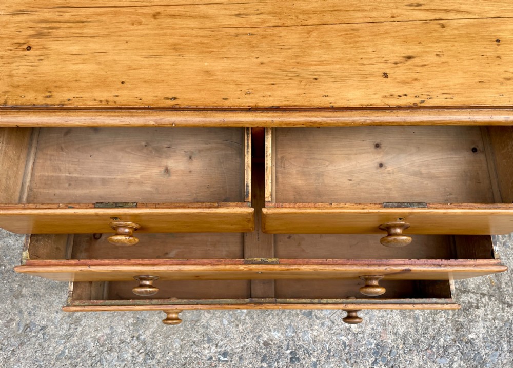 Antique Stripped Pine Chest of Drawers View X