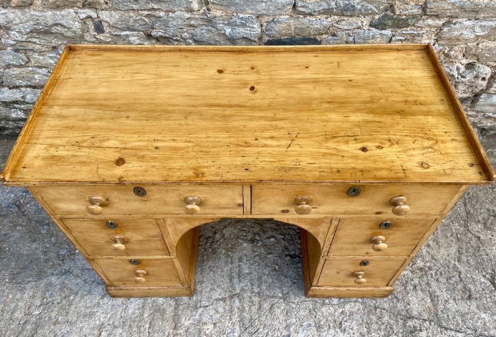 Antique Pine Writing Desk View III