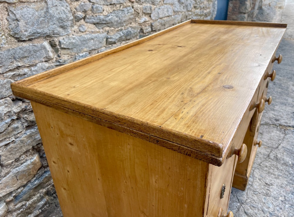 Antique Pine Writing Desk View VIII
