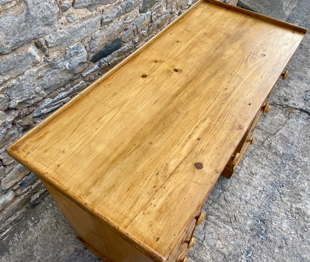 Antique Pine Writing Desk View IX