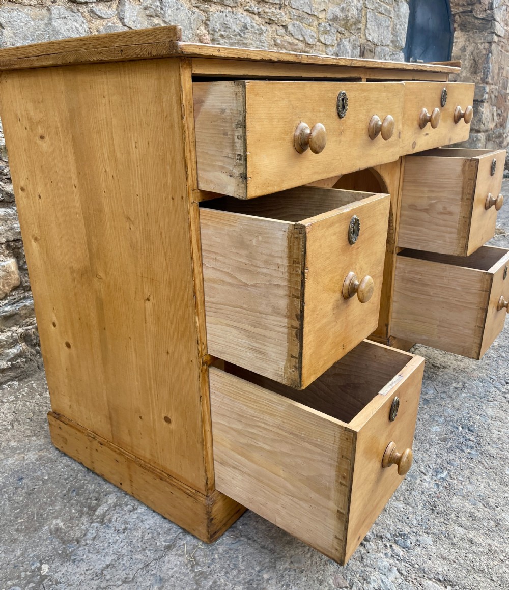 Antique Pine Writing Desk View XIV