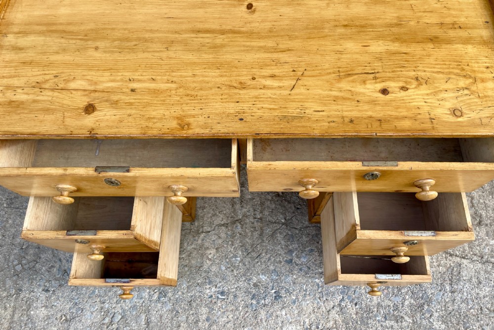 Antique Pine Writing Desk View XV