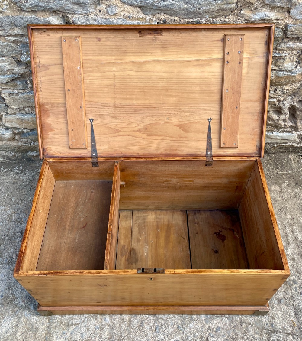Antique Pine Blanket Box View IV