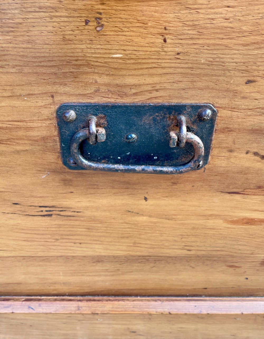 Antique Pine Blanket Box View V