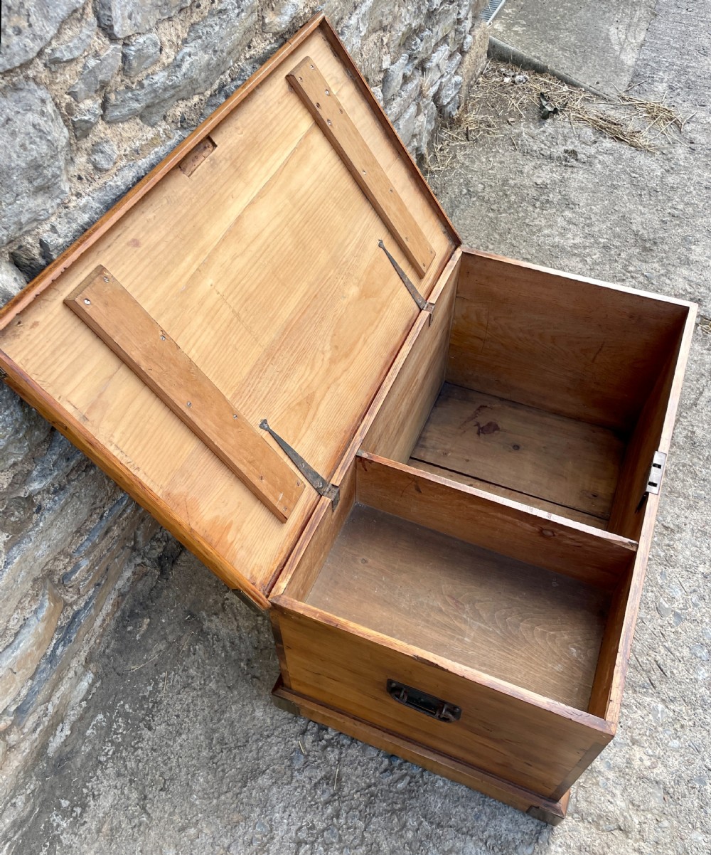 Antique Pine Blanket Box View VII