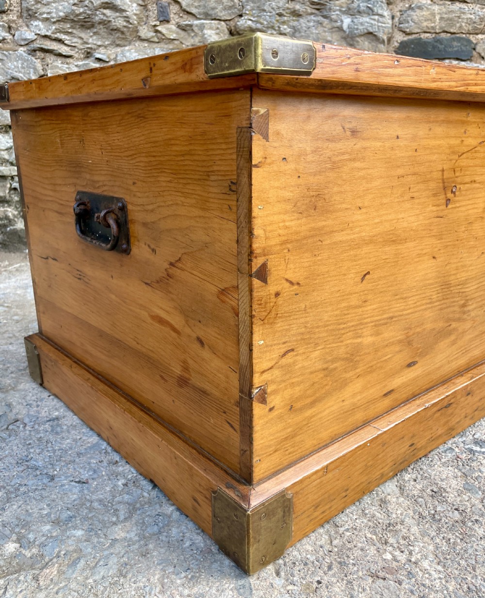 Antique Pine Blanket Box View IX