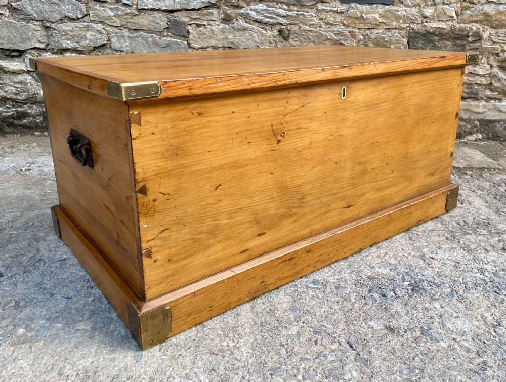 Antique Pine Blanket Box View X