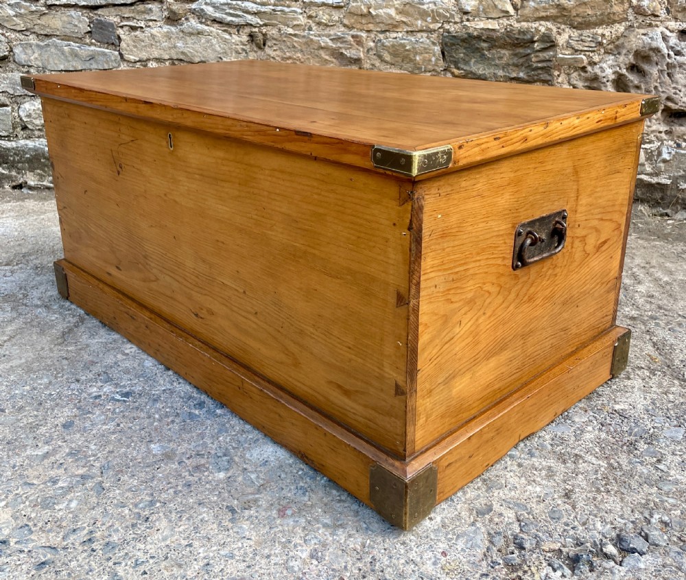 Antique Pine Blanket Box View XI